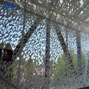 Làm Bằng Nhôm Veneer Tùy Chỉnh Tường Trang Trí Tùy Chỉnh Cấu Trúc Rèm Tường Panel Kim Loại Cong Cong Mặt Tiền Ốp - Product Image 3