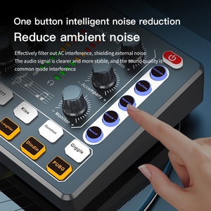 Interface audio M8 et <span class=keywords><strong>studio</strong></span> de podcast, carte son USB portable avec préampli micro haut de gamme, mixeur BT <span class=keywords><strong>pour</strong></span> diffusion en direct, karaoké à domicile - Product Image 3