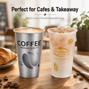 Gobelet jetable en plastique PP épais de 500 ml, calibre 90, pour bar à bubble tea, avec logo personnalisable OEM et impression numérique - Product Image 4
