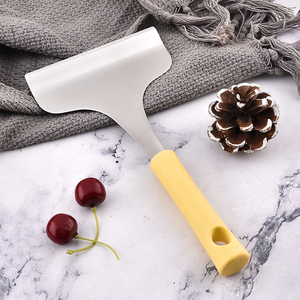 Commercio all'ingrosso SUS304 antiscivolo spatola Semi-rotonda in acciaio inox silicone Nylon manico per frittelle frittella Flipping <span class=keywords><strong>pasticceria</strong></span> strumento - Product Image 5