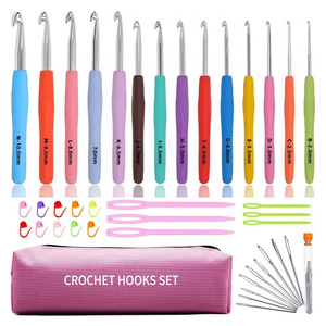 Crochet Hooks Set 39 Piece With <b>Case</b> And Accessories For Knitting And Crocheting - Product Image 1