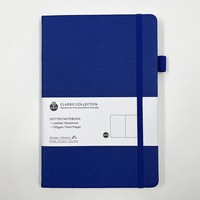 Cuaderno punteado de tapa dura de cuero respetuoso con el medio ambiente Cuaderno de negocios A5 Venta caliente