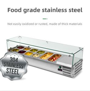 Komersial konter suhu tunggal Salad kulkas kontrol Digital prasmanan Bar pendingin - Product Image 6