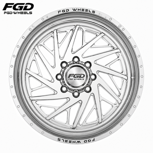 Roue forgée personnalisable à déport négatif style H de 20, 22, 24, 26, 28 pouces pour CHEVROLET Colorado Silverado 1500 Silverado HD - Product Image 1