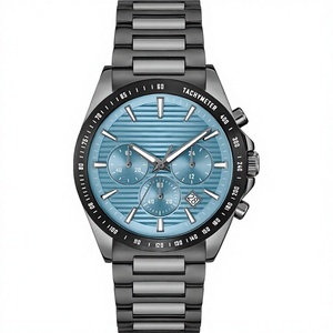 Reloj Deportivo Mecánico de Lujo para Hombre, Manecillas Luminosas Azules, Acero Inoxidable Negro, Resistente al Agua, con Indicador de Semana - Product Image 4