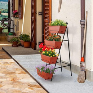 Estante Metálico de Tres Niveles <span class=keywords><strong>para</strong></span> <span class=keywords><strong>Macetas</strong></span>, Desmontable, <span class=keywords><strong>para</strong></span> Balcón o Interiores - Product Image 3