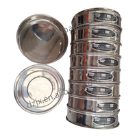 Ensemble de tamis de laboratoire Standard DZJX pour agrégats fins équipement de tamisage d'essai de laboratoire de sol en acier inoxydable