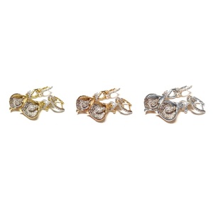 Cadeau d'anniversaire de mariage, boucles d'oreilles créoles vintage brillantes en or jaune 18 carats avec diamants naturels de haute qualité taille brillant pour femme - Product Image 4