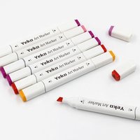 Ensemble de Marqueurs d'Art à Double Pointe 30/40/60/80/168/204 Couleurs pour Dessin Manga Animation Artiste, à Base d'Alcool