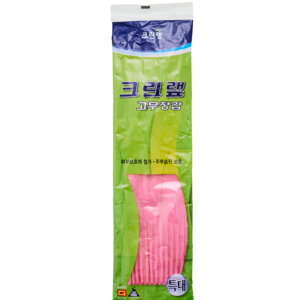 GANTS EN LATEX NETTOYANTS (E * tra Large) (VN Gants jetables robustes pour la cuisine, la salle de bain et le nettoyage - Product Image 1