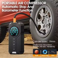 Haute qualité Portable Mini compresseur d'air multifonctionnel gonfleur de pneu de voiture avec téléphone charge SOS alarme SOS fonction d'alarme