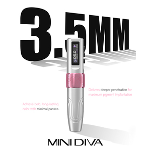 Oem POPU Mini Diva chuyên nghiệp không dây pmu máy 3.5 mét đột quỵ kỹ thuật số trang điểm vĩnh viễn Tattoo Pen cho lông mày môi bút kẻ mắt - Product Image 4