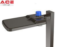 Lampe de rue LED 175lm/w à allumage/extinction automatique, IP66, 200W, avec cellule photoélectrique