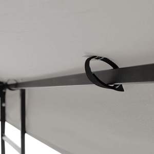 Gazebo DB de 8x8 pies con Techo Gris, Estructura de Aluminio y Madera, Refugio Impermeable para Jardín - Product Image 6