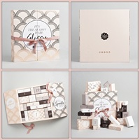 Coffrets cadeaux pour demoiselles d'honneur, grande boîte cadeau rigide noire, laminage mat, emballage d'expédition recyclable, tiroir personnalisé