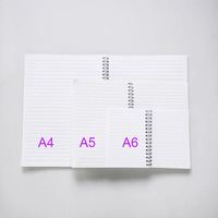 RubySub Cahier à Spirale A5 avec Couverture PET Vierge de Sublimation pour Décoration et Accessoires de Bureau