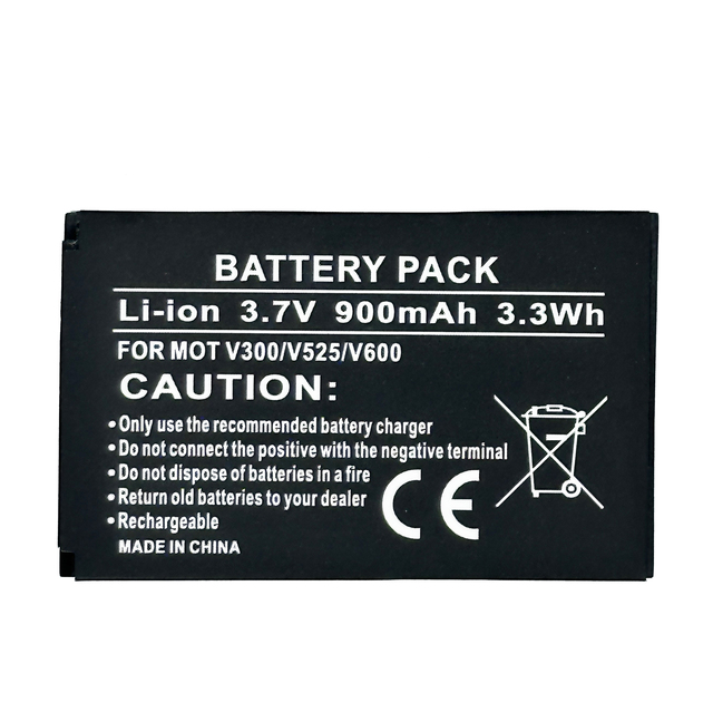 For V300/V525/V600 Mobile Phone Li-polymer Rechargeable Batteries 3.7V 900mAh New Compatible Original Replacement in Stock