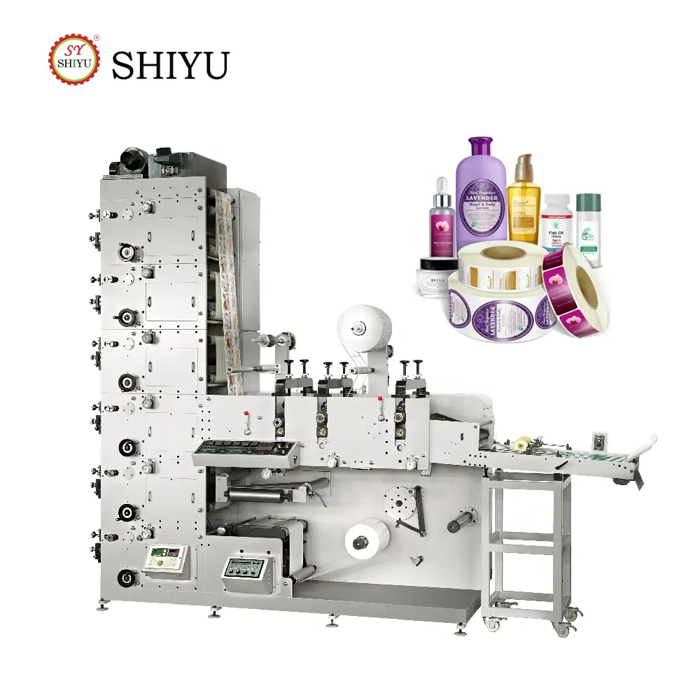 China Lieferant 320/480mm Automatische Rolle zu Rolle Flexo Etiketten druckmaschine Preis zu verkaufen