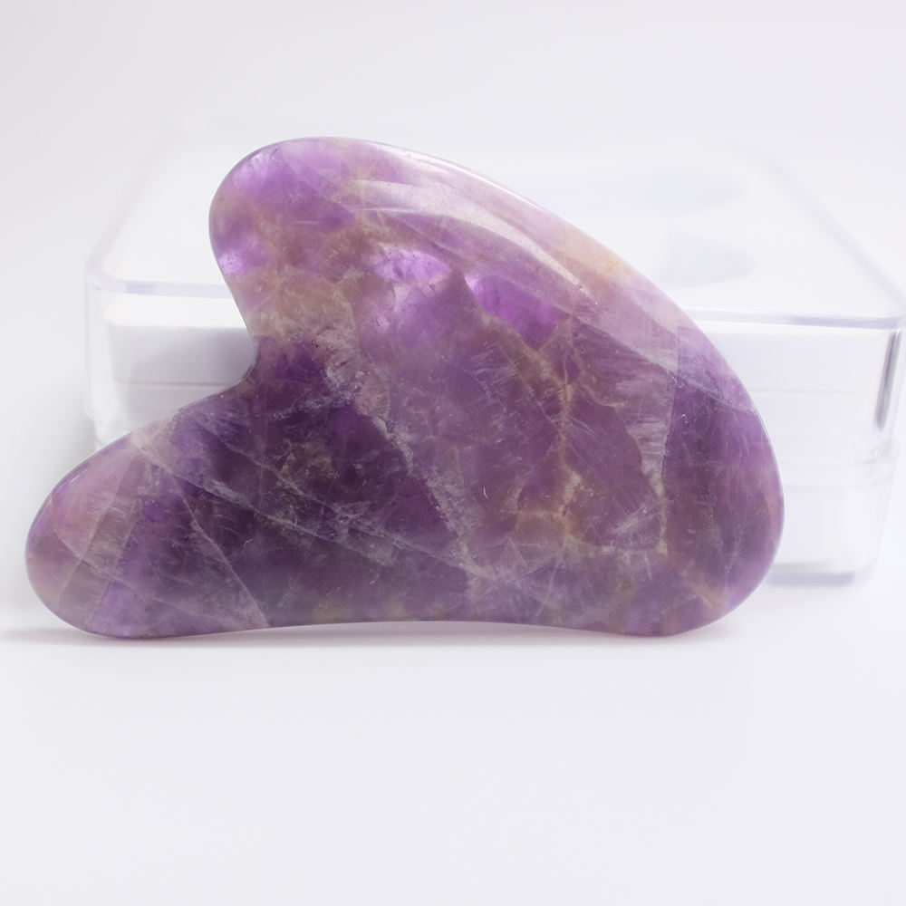 Amethyst Heart Gua sha