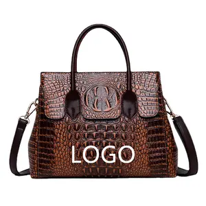 XIYIMU дизайнерская сумка на заказ винтажная сумка на плечо из фетра с узором из крокодиловой кожи для женщин 2023 Мода