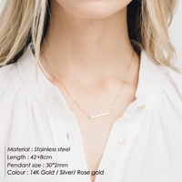 Collier EMANCO superposé structuré couleur or en acier inoxydable pour femme, bijoux de fiançailles, bureau/carrière, géométrique, dropshipping