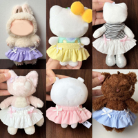 Vêtements de poupée 10 cm : Jupe Sweet Bud pour poupées BJD en peluche, Costume de mode, Accessoire de déguisement BJD pour Labubu Zsiga