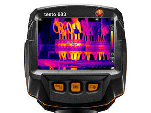 ชุดกล้องถ่ายภาพความร้อน Testo 883 ความละเอียด 320x240 พิกเซล ความไวต่อความร้อน 40mK มาตรฐาน IP54 อัตราการรีเฟรช 27Hz - Product Image 4