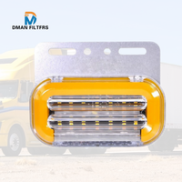 Nouvelle lampe de position latérale LED 24V pour camion, voyant de dégagement jaune, accessoires de voiture pour remorque, tracteur, bus, clignotant stroboscopique