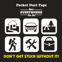 Réparations en extérieur Couleurs d'urgence Pocket Size Flat Mini Roll Crafts Travel Size Duct Tape