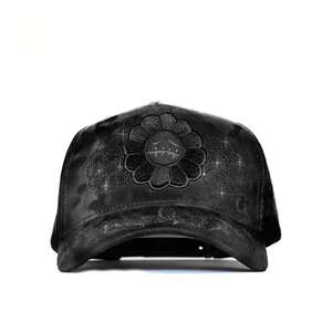 Gorras MURATRAVIS <span class=keywords><strong>UTOPIA</strong></span> Muratravis Innedit Personalizadas al por Mayor, Gorra de Béisbol de 5 Paneles con Visera Curva, Gorra Snapback Negra - Product Image 4