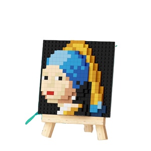 Set di Micro blocchi 3D <span class=keywords><strong>Pixel</strong></span> <span class=keywords><strong>Art</strong></span> dipinti famosi giocattolo per bambini decorazione creativa della casa con il regalo del cielo stellato di Van Gogh - Product Image 3