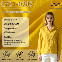 Tissu Ripstop en nylon personnalisé, 100% nylon, imperméable, adapté pour veste de protection solaire, pantalon de protection solaire, robe, sac à main
