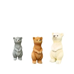 Offre spéciale mignon pendentif ours en résine pour cour jardin décoration arbre suspendu Villa paysage mise en page accessoires transfrontalier - Product Image 4