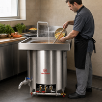 Marmite de cuisson en acier inoxydable pour viande, soupe et bouillon d'os, pour la cuisine
