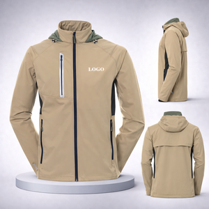 Fabricants de vêtements sur mesure, conception de veste à capuche imperméable, coupe-vent, respirante et confortable pour la pêche et la randonnée en plein air pour hommes - Product Image 1