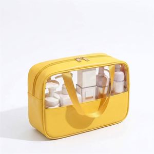 Custom Clear Pvc Portable Cosmetic <b>Tote</b> <b>Zipper</b> Closure Water Resistant Light Weight Large Capacity Travel <b>Bag</b> for Oem/Odm - Product Image 5