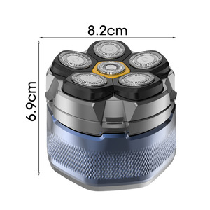 Afeitadora Eléctrica <span class=keywords><strong>con</strong></span> Tecnología Impermeable IPX6 para Uso en Seco y Húmedo, Cabezal Flotante 6D, Diseño Magnético, Pantalla LED, para Cabeza Calva - Product Image 6