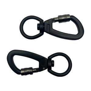 Mousqueton pivotant à 360° robuste avec verrouillage et boulon de sécurité en alliage de zinc, clip rotatif pour sac extérieur 27x64mm 33g - Product Image 2