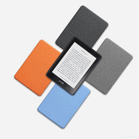 Casing Ebook Reader Auto Sleep Wake-up untuk Kindle Paperwhite Generasi ke-12 2024 KPW6 7 Inch, Bahan Kain Granin Folio dengan Tali Pegangan