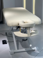 Table de massage électrique portable avec tête réglable pour spa, salon de beauté, salon de coiffure, soins du visage et extensions de cils