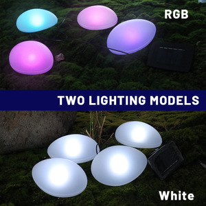 Juego de 5 Lámparas Solares Semiesféricas de 5W para Jardín, Iluminación Exterior para Caminos y Decoración de Paisajes de Villas - Product Image 4