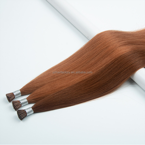 Cabello virgen ruso con queratina italiana directo de fábrica, cutícula alineada, calidad premium, todos los colores, 14-32 pulgadas, cabello con punta en I. - Product Image 4