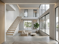 Villa moderne préfabriquée en acier léger, design luxueux écologique, maison durable, construction de maison préfabriquée