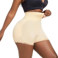 Shorts gainants taille haute rembourrés pour rehausser les fesses, grande taille, avec contrôle du ventre et effet d'amélioration des fesses, sous-vêtements sculptants