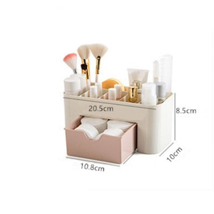 Scatola di plastica acrilica per il trucco Organizer con il cassetto <span class=keywords><strong>forma</strong></span> quadrata per il rossetto spazzola per il batuffolo di cotone custodia per gioielli - Product Image 6