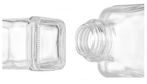 Distributeur de <span class=keywords><strong>café</strong></span> et de sirop en verre carré antique de 16 oz avec pompe en métal - Product Image 5