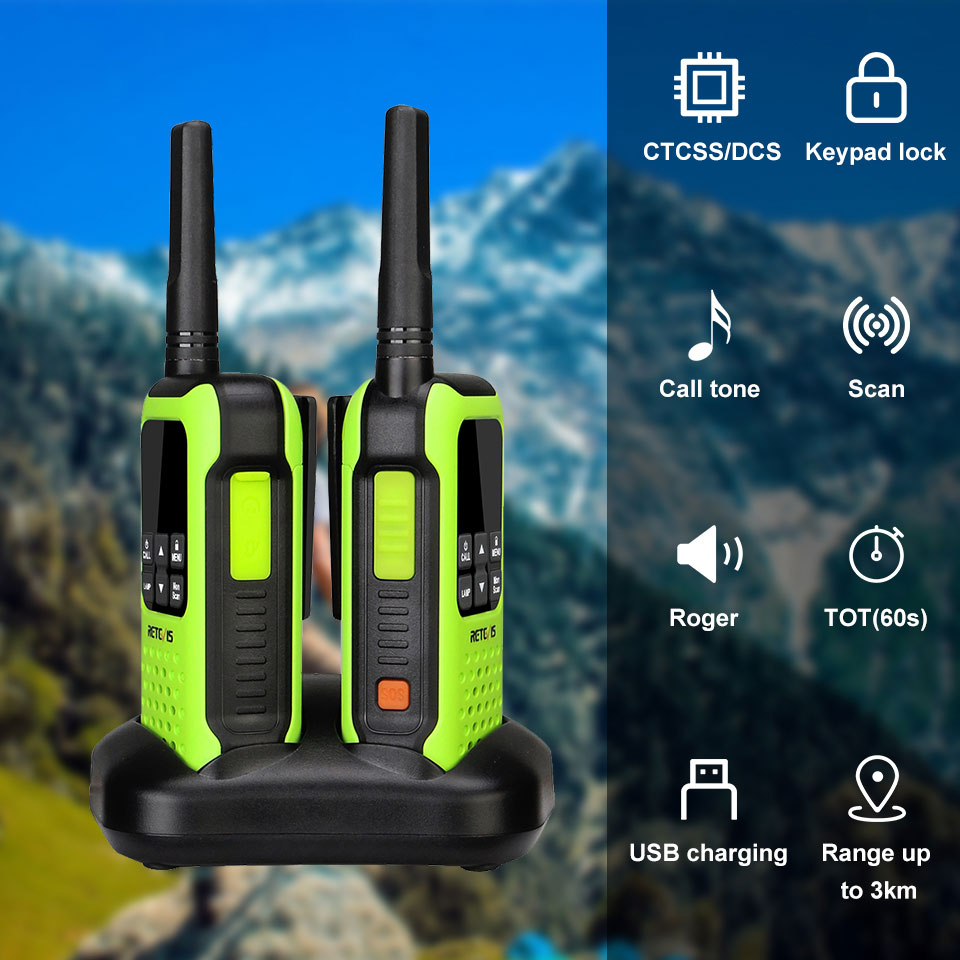 Retevis RT649 Walkie Talkie Professionali PMR446 - Impermeabili IP65, Ricaricabili, Con VOX E Torcia - Foto 9