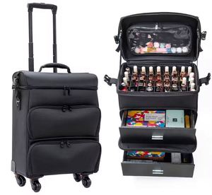 Échantillon Gratuit - Trousse de Manucure Portable à Fermeture Éclair Souple et Simple, Grande Capacité, pour Voyage et Rangement de Vernis à Ongles - Product Image 2