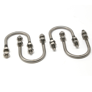 Écrou en acier inoxydable, boulon en <span class=keywords><strong>U</strong></span> carré pour camion, boulon en <span class=keywords><strong>U</strong></span> haute résistance, collier de serrage pour tuyau, boulon en <span class=keywords><strong>U</strong></span> pour collier de serrage pour tuyau - Product Image 1