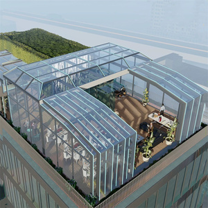 غطاء مسبح كبير مخصص للاستخدام في جميع الفصول، سقف مسبح تلسكوبي قابل للسحب من البولي كربونات للاستخدام الخارجي - Product Image 3